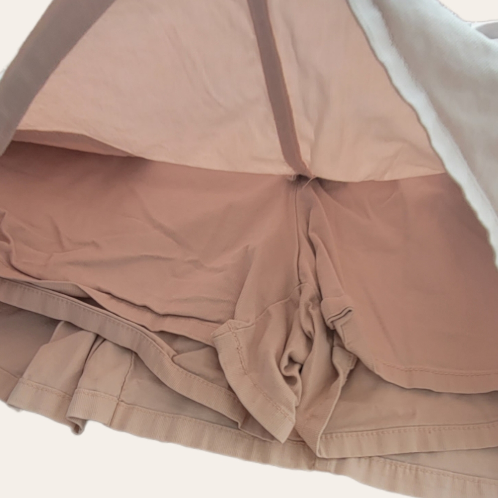 Light Pink Denim Skort - Picture 3 of 4